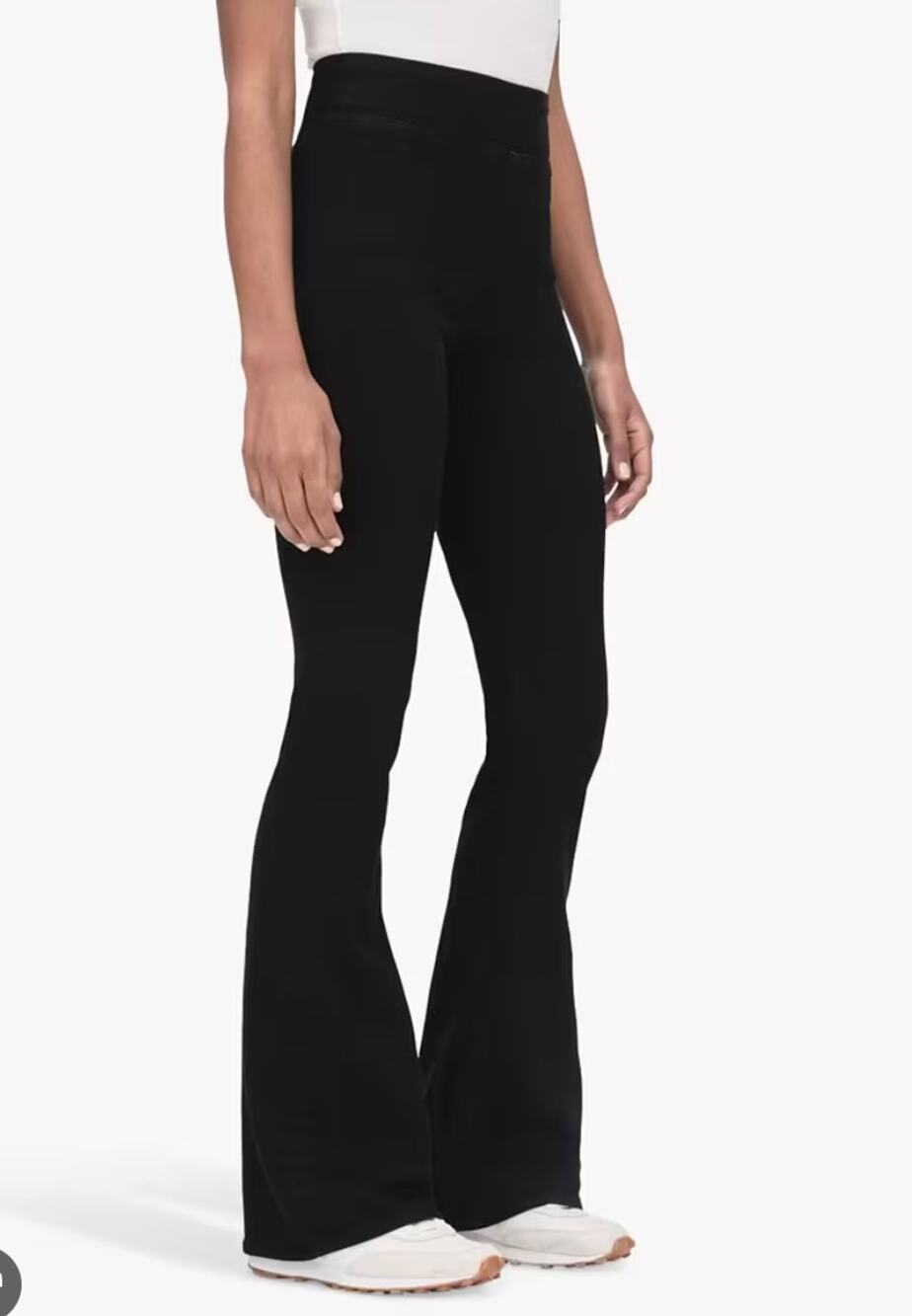 Frame Jeans Jet Set Flare Pull On Black 2 Medium